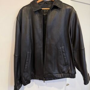 Jos A Bank leather jacket